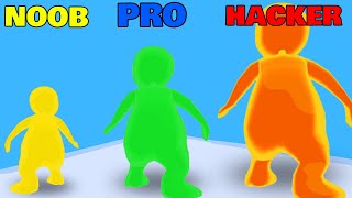 NOOB vs PRO vs HACKER in Orange Crash screenshot 4