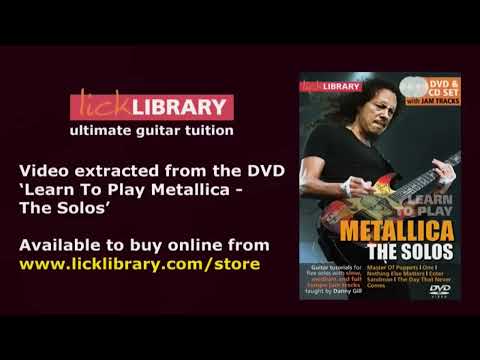 Metallica - Enter Sandman - Guitar Solo Performance | Metallica Guitar Lessons | Licklibrary
