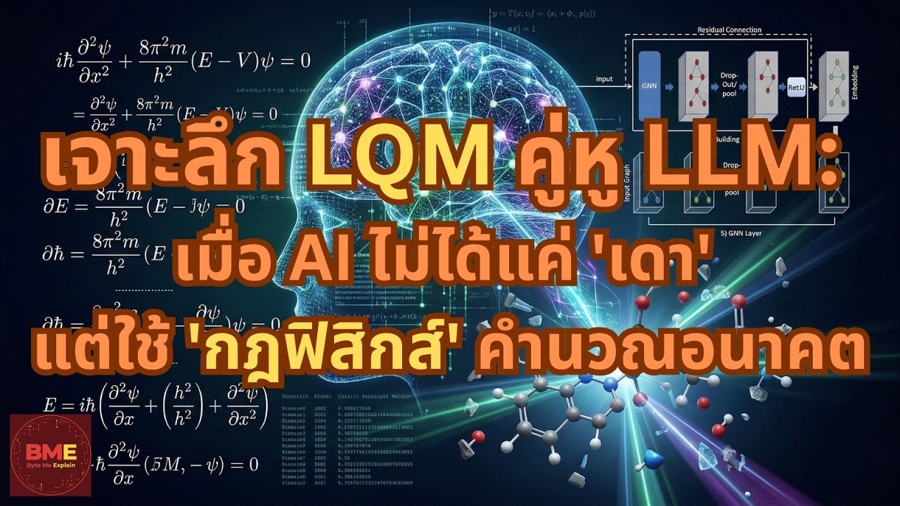 เจาะลึก LQM คู่หู LLM: เมื่อ AI ไม่ได้แค่ 'เดา' แต่ใช้ 'กฎฟิสิกส์' คำนวณอนาคต