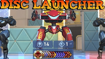 Mech Arena: Robot Showdown - Gameplay Walkthrough part 19.5🙀 - Disc Launcher(iOS, Android)