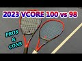 2023 Yonex Vcore 98 vs 100 tennis racquet review & play test | Yonex Vcore Pro 100 tennis review