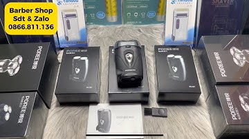 Máy Cạo Râu Khô Poree Ps-187 Với Thiết Kế Nhỏ Gọn, Và 2 Lưỡi Tròn Tự Mài, Giá Chỉ 150k Đã Bao Ship