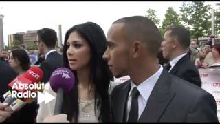 Nicole Scherzinger and Lewis Hamilton interview at the National Movie Awards 2011