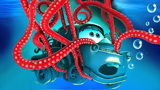 Drowned TOW MATER vs OCTOPUS on the OCEAN FLOOR! LIGHTNING MCQUEEN save him? Underwater Pixar Cars