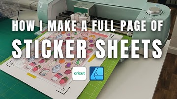 How To Create Full Sticker Sheets With Cricut (No Waste) Step-By-Step Tutorial!