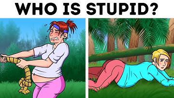 WHO IS MORE STUPID? Visual Tests to Boost Your Brain