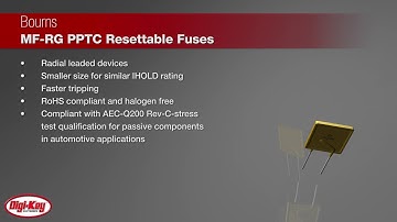 Bourns MF-RG PPTC Resettable Fuses | Digi-Key Daily