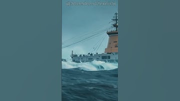 This Ship Escape a Massive Wave？ #ship #shipescape #waves