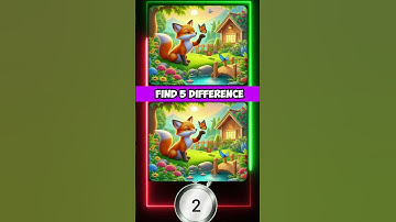 Find The 5 Differences #154 Cute Cat vs Butterfly