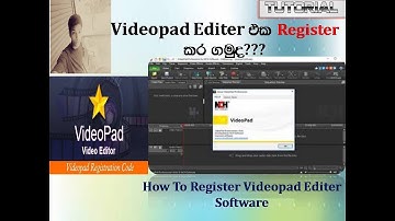 How To Register NCH Videopad Editer-(Sinhala)
