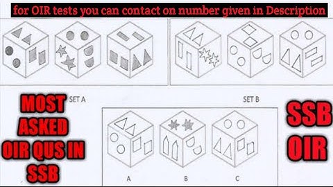 Oir test, officer intelligence rating test, ssb most important test for getting screen in, cube qus
