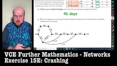 Further Maths: Networks - Crashing (Ex 15E) Part 1