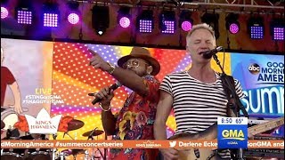 Shaggy With Sting - Performs &quot;Angel&quot;  (GMA Concert)