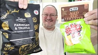 Crisp Sandwich Episode 23 ~ Parmesan & Truffle Crisps, Spring Onion Crisps And Red Leicester Cheese