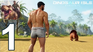 Dinosaur Isle Survival - Gameplay Walkthrough Part 1 - Tutorial (Android, iOS)