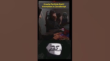 Save it📌.. Try it🚀 | Create Particle Swirl animation in javascript | #shorts #css #developer #coding
