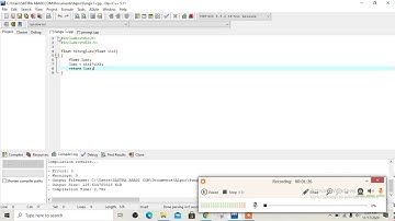 Program Bahasa C Menghitung Luas Persegi dengan Fungsi