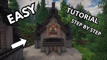 Minecraft Dark Fantasy House Tutorial | Gothic Survival Base Build