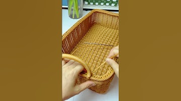 How to weave big storage basket with rattan #diy #rattan #handmade