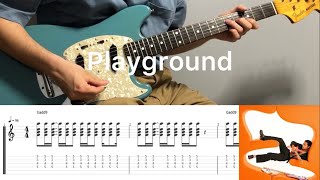Steve Lacy - Playground (guitar cover with tabs & chords)