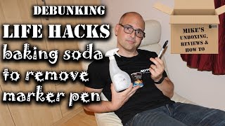 Debunking life hacks - baking soda to remove permanent ink! does it
work? watch the video and find out! available from: amazon uk:
http://amzn.to...