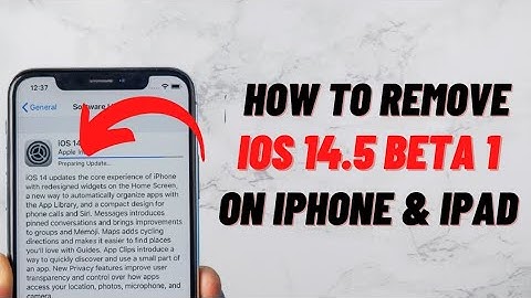 How To Remove iOS 14.5 Beta 1 On iPhone and iPad