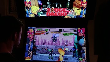 Judge Dredd (Prototype) Arcade Cabinet MAME Playthrough w/ Hypermarquee