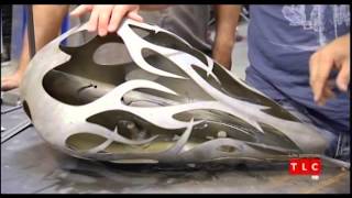 Steve Wyrick's invisible gas tank being built on American Chopper