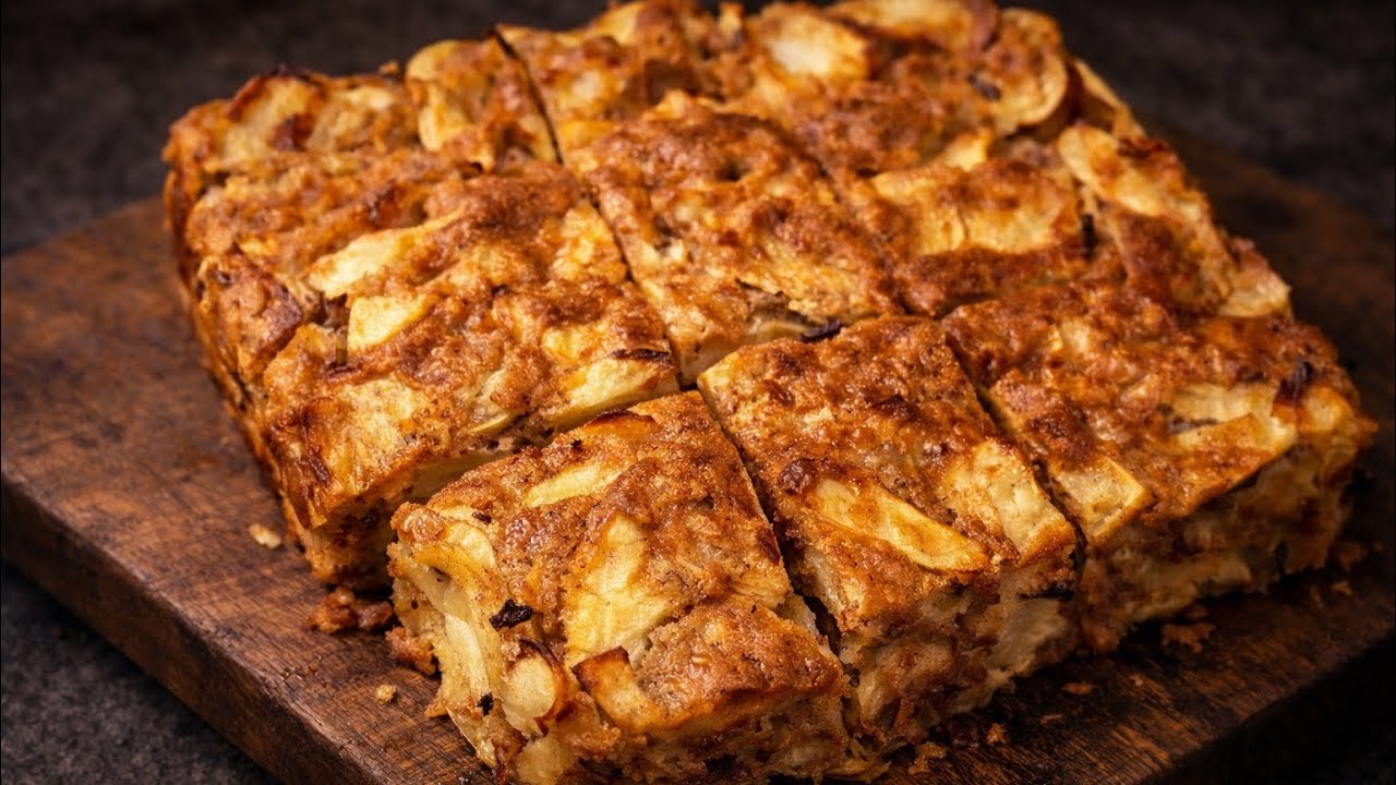 Überraschen Sie Ihre Gäste mit diesem Rezept. Ein exquisiter Apfelkuchen in nur 5 Minuten!