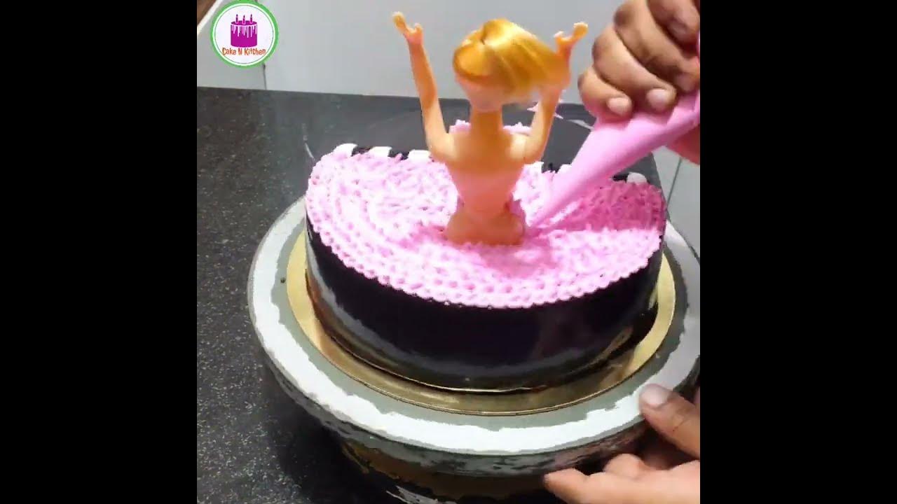 Barbie girl chocolate #cakeideas #shorts 