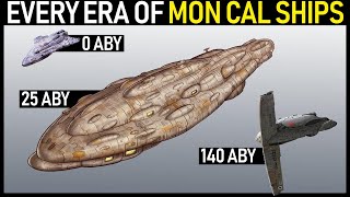 EVERY Era of Mon Calamari Cruisers (Legends and Canon)