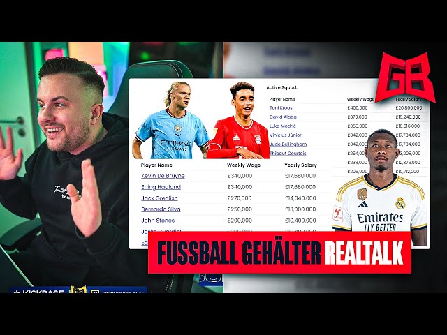 DER IST VÖLLIG ÜBERBEZAHLT 😂 GamerBrother REAGIERT auf FUSSBALL GEHÄLTER 😬💲 class=