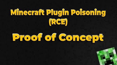 Minecraft Plugin Poisoning RCE - Proof Of Concept