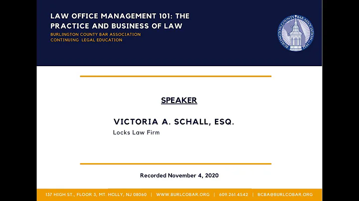 Law Office Management 101: The Practice and Business of Law