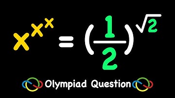 Solving an Interesting Math Olympiad Equation | Simple and Nice Equation (x)^(x)^(x) = (1/2)^sqrt(2)