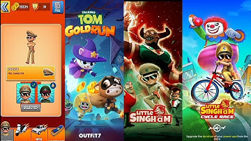 Android New Games : Little Singham Colour Frictions Gameplay VS Talking Tom Gold Run New Update 2020