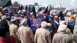 Amritsar: Sikh bodies protest against Kejriwal, demand release of Davinder Pal Singh Bhullar