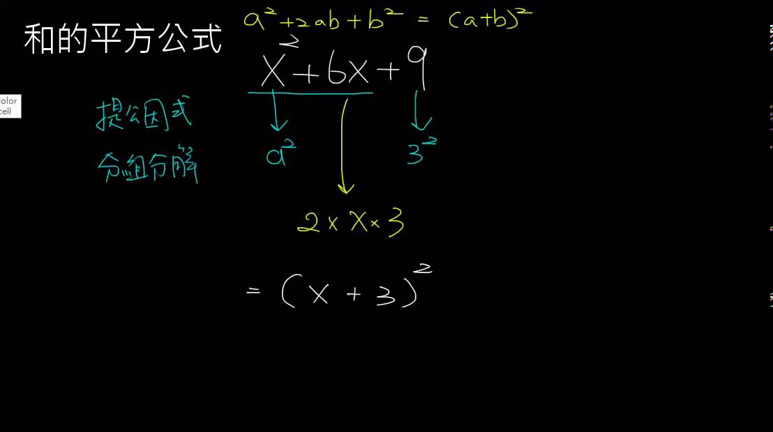 和的平方公式做因式分解1 Youtube 和的平方公式做因式分解1 Youtube