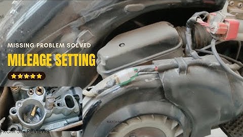 Bajaj chetak mileage setting, missing problem solved #chetak #missing #modified