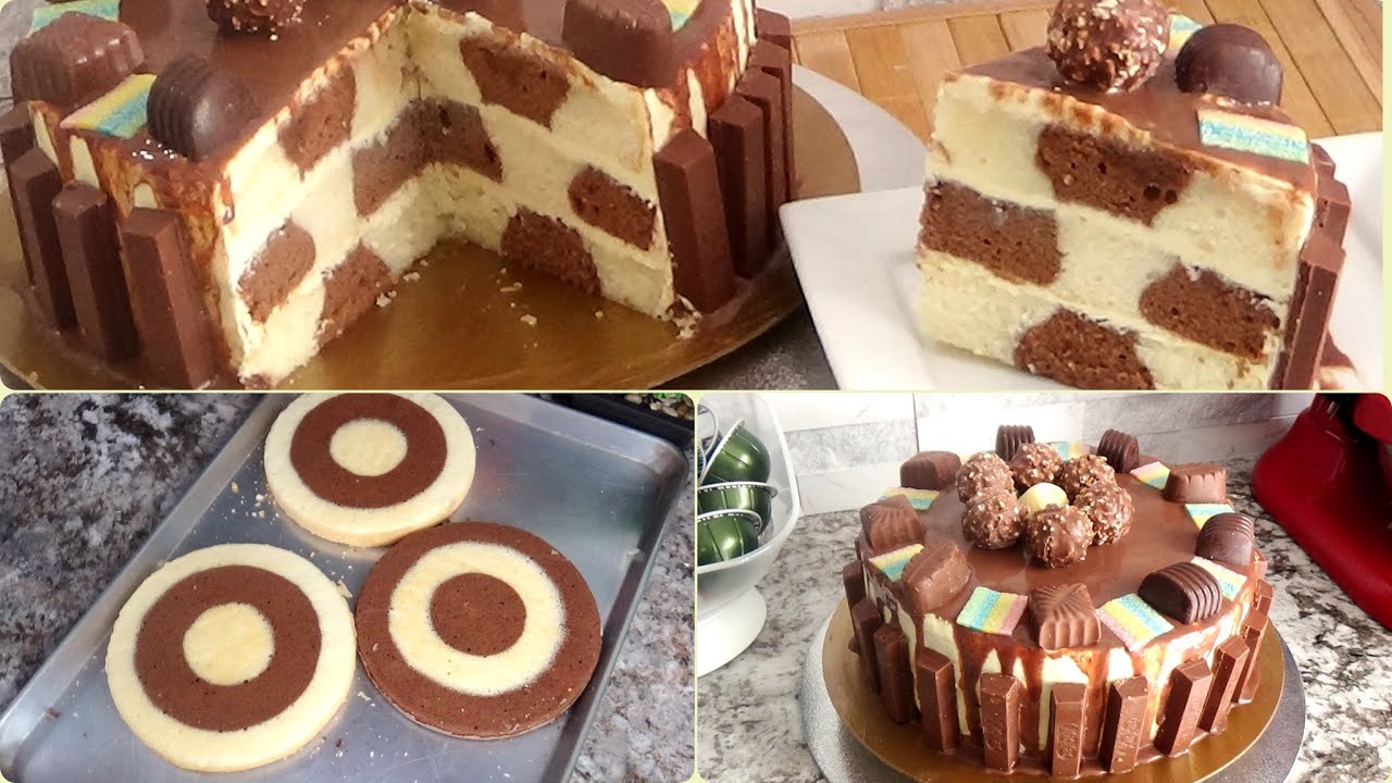 Gâteau damier pro //DZ// لاير كيك بشكل الشطرنج حضرته بالقالب الاحترافي' كيكة لكل المناسبات