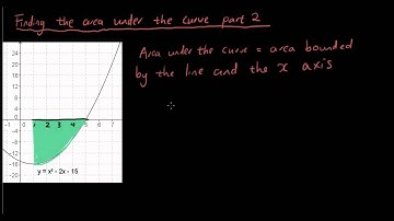 Integral Calculus lesson 5 - What to do when the area bounded by the curve is below the x axis