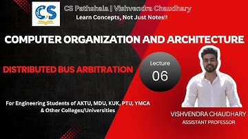 COA | Unit-1 | Lecture-6 | Distributed Bus Arbitration | AKTU B.Tech Computer Science
