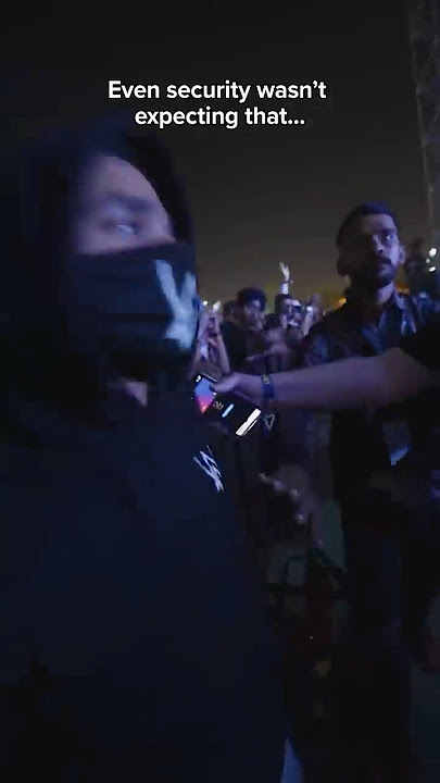 A Fan Jumped The Fence and …