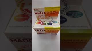 أفضل مجموعة فيتامينات مقوي للجسم والشعر والمناعة والأعصاب والبشرة والعظام والمفاصل maddovit علبة حب