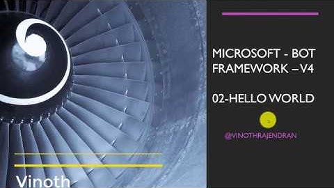 02- Azure Bot Framework v4 HelloWorld