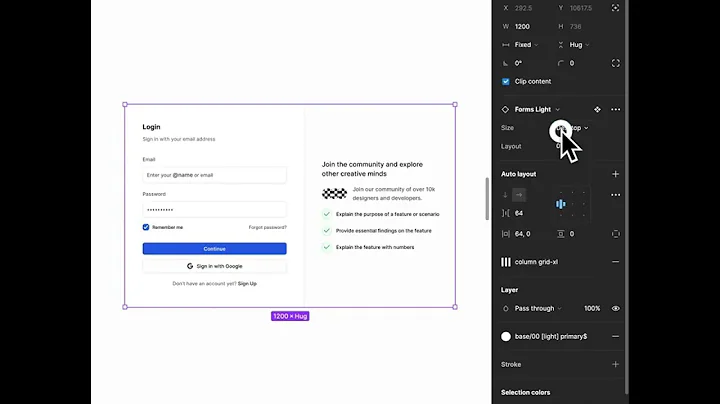Responsive Form Components in Figma