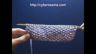 How to Knit - the Seed Stitch