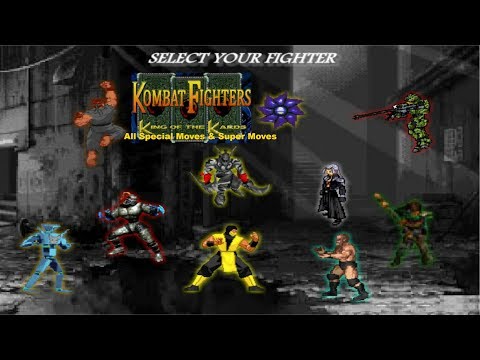 Kombat Fighters King Of The Kards Flash All Special Moves Super Moves 