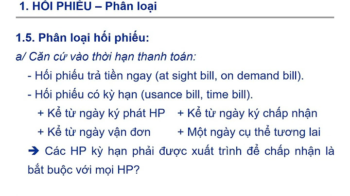 Hướng dẫn lập hối phiếu bằng tiếng anh