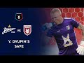 Dyupins save in the game against rubin